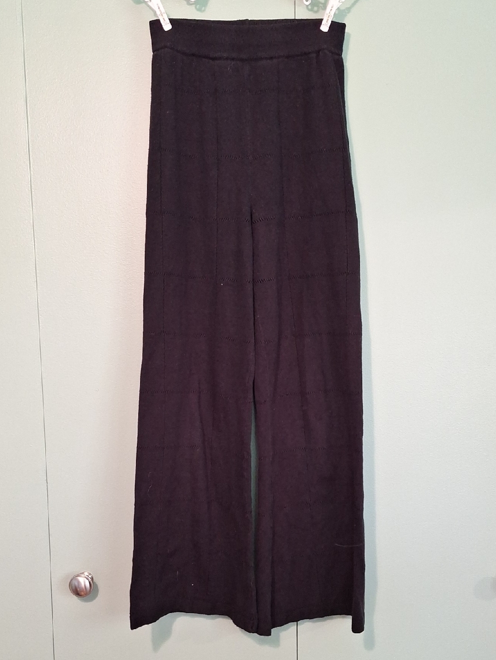 4th And Reckless Black Open Knit Pant Size Xs
